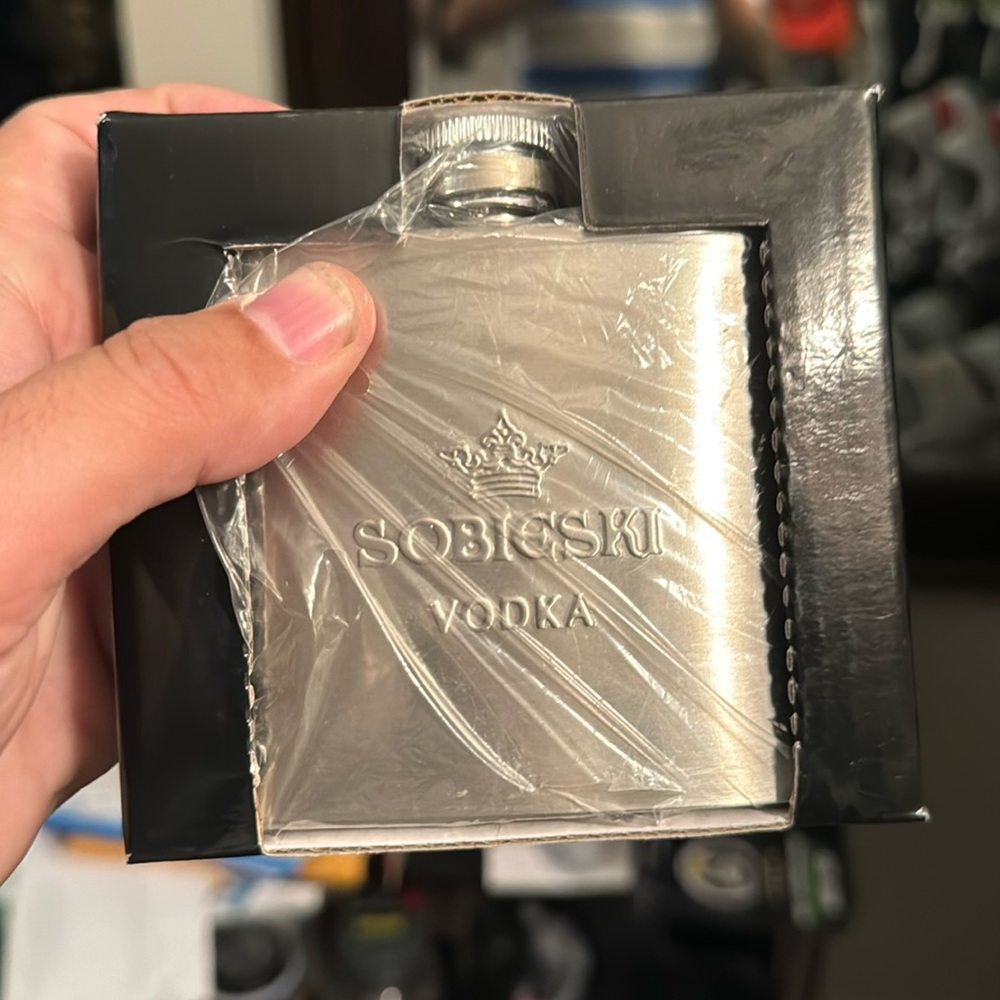 Sobieski Vodka Flask. NWT.